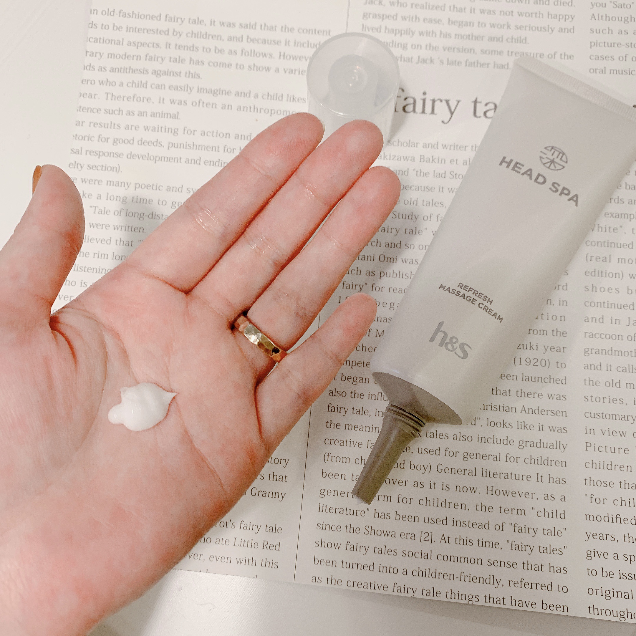 リフレッシュ マッサージクリーム/h&s/洗い流すヘアトリートメントを使ったクチコミ（3枚目）