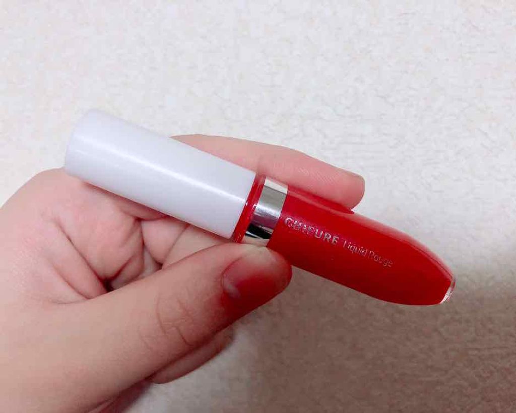 リキッド ルージュ 503 レッド系パール/ちふれ/口紅を使ったクチコミ（1枚目）