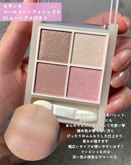 ペールトーンアイシャドウ/CEZANNE/アイシャドウを使ったクチコミ(2枚目)