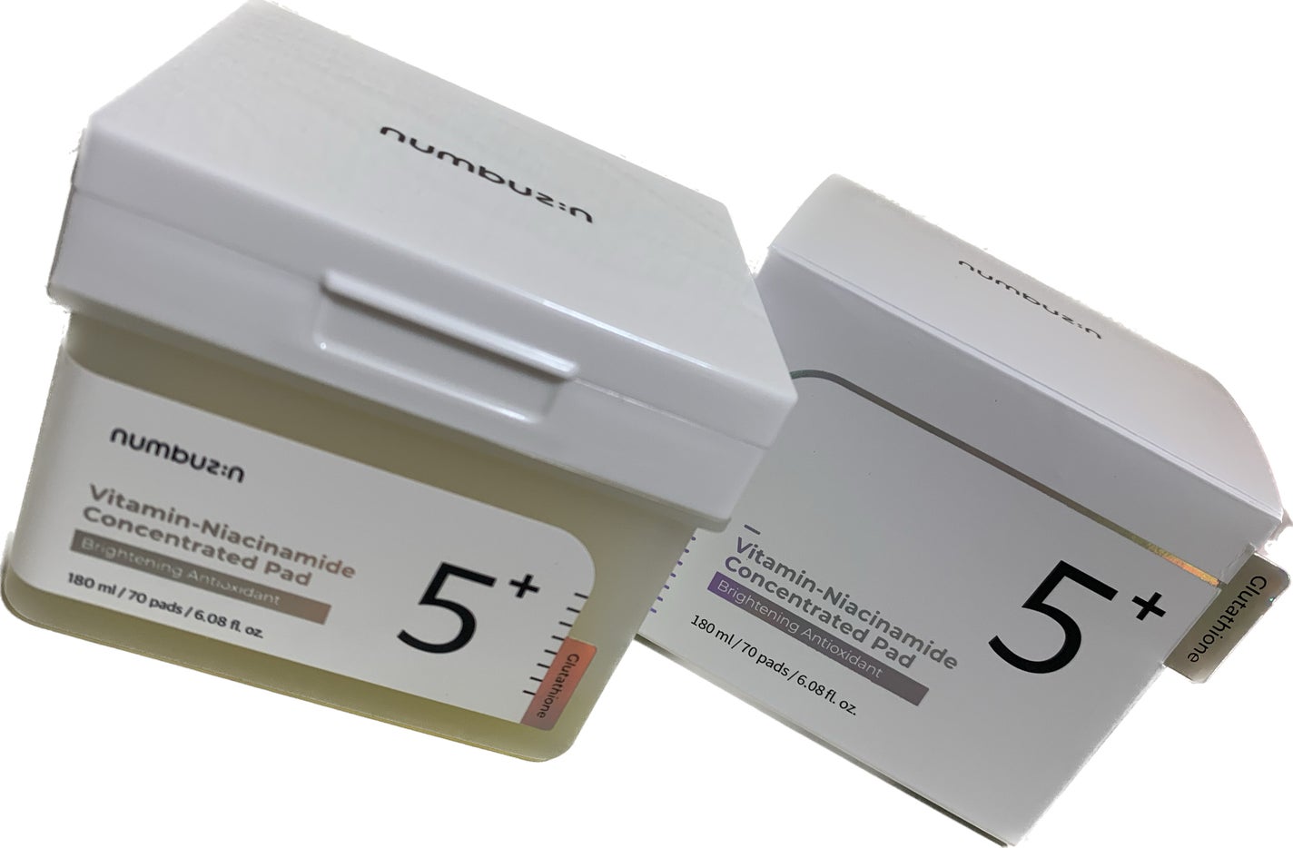 5番 白玉グルタチオンCフィルムパッド/numbuzin/トナーパッドを使ったクチコミ(1枚目)