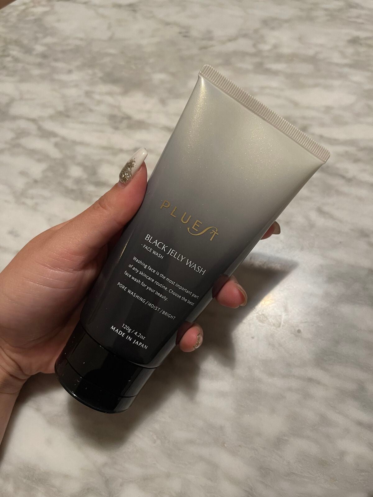 BLACK JELLY WASH(ブラックジェリーウォッシュ)/PLUEST/その他洗顔料を使ったクチコミ(1枚目)
