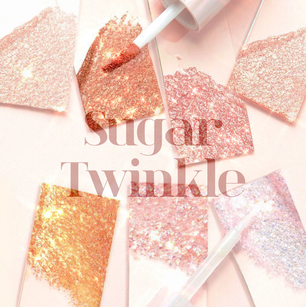 シュガー トゥインクル リキッド グリッター/PERIPERA/グリッターを使ったクチコミ（2枚目）