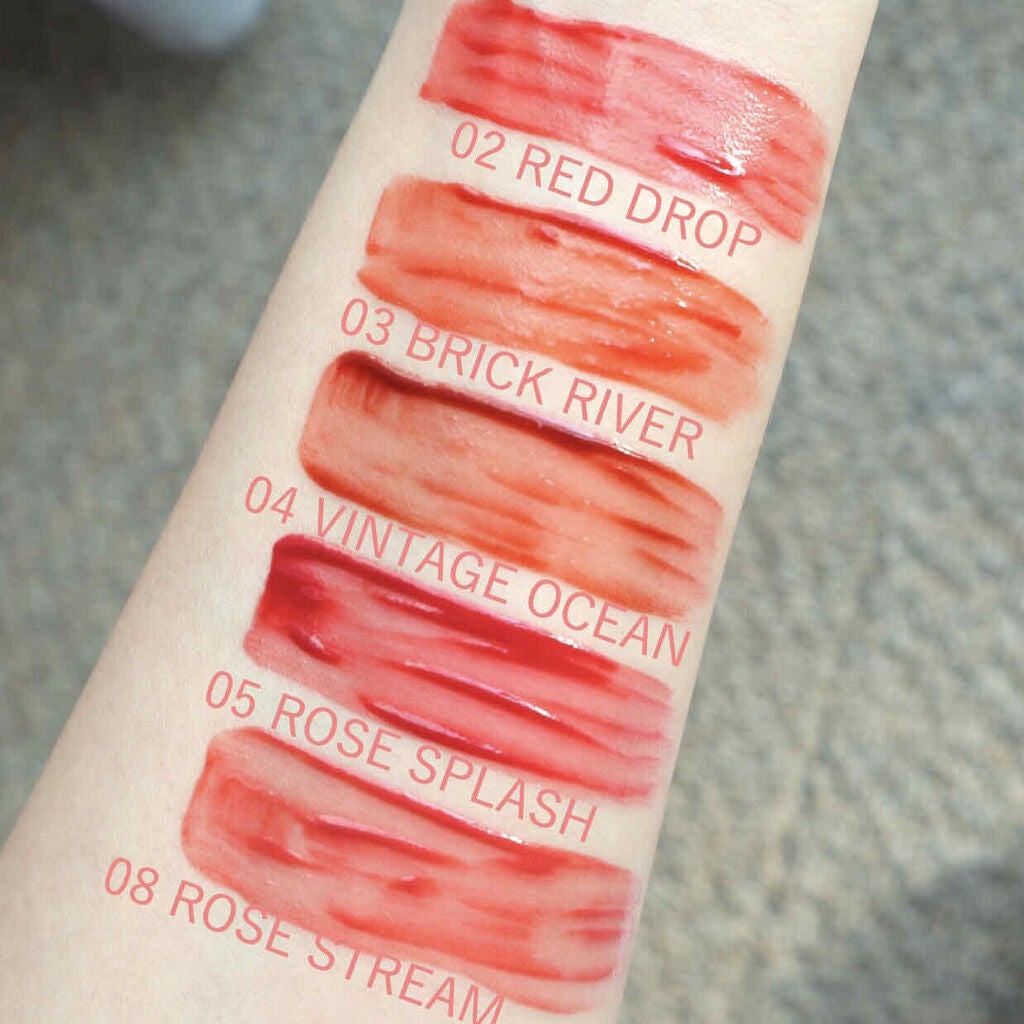 グラスティングウォーターティント/rom&nd/リップティントを使ったクチコミ(2枚目)