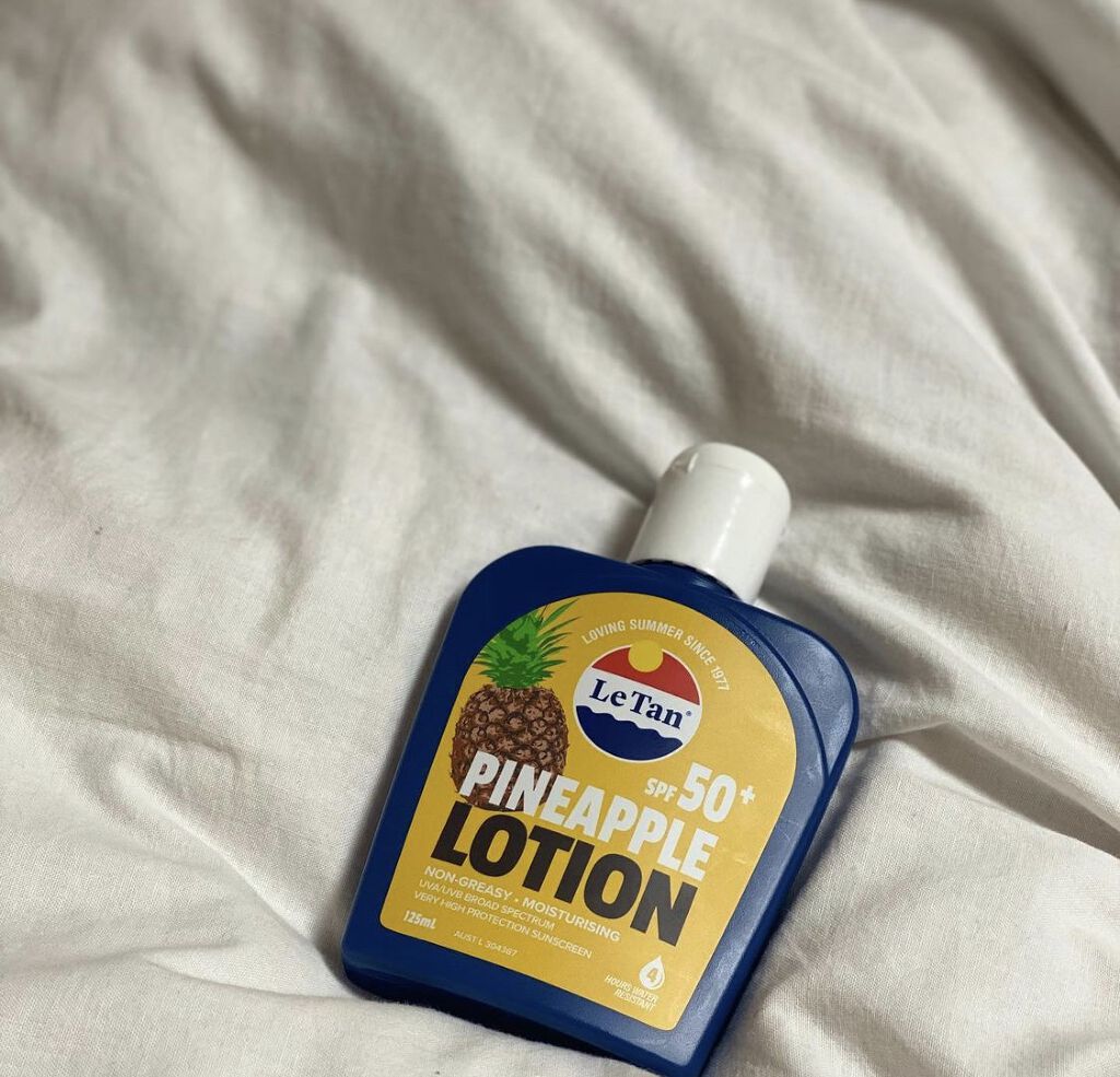 サンスクリーンローション パイナップル SPF50+/Le Tan/日焼け止め・UVケアを使ったクチコミ（1枚目）