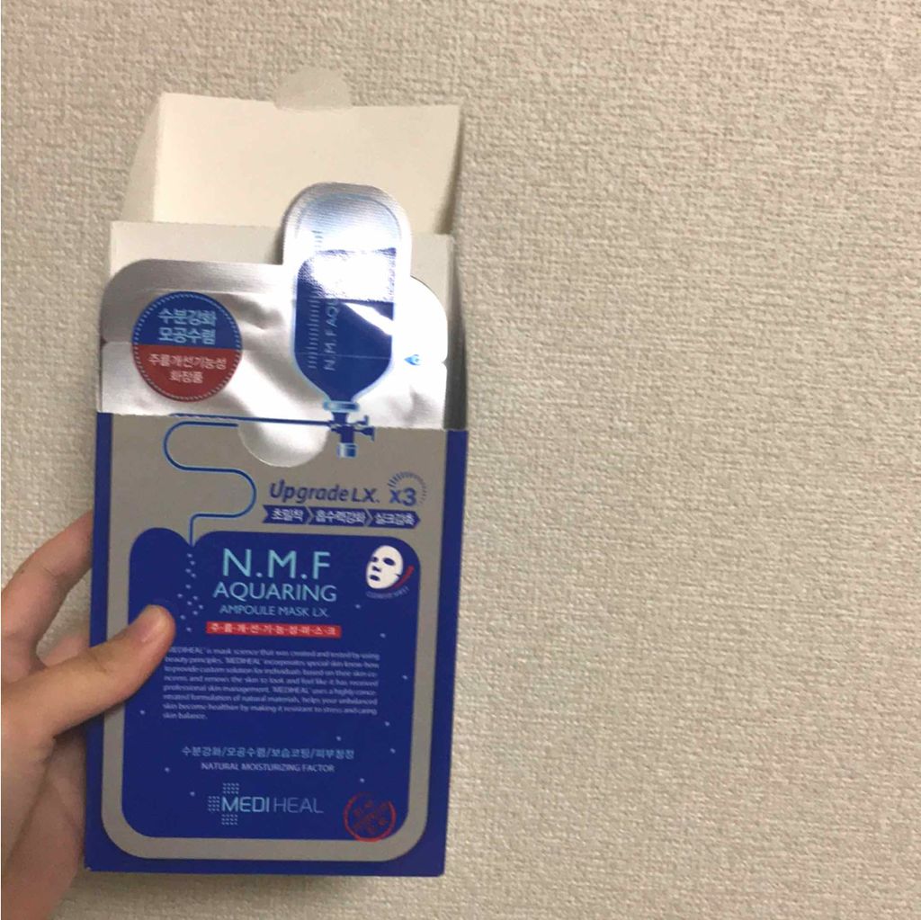 N.M.FアクアアンプルマスクJEX/MEDIHEAL/シートマスク・パックを使ったクチコミ(1枚目)