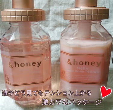 &honey Melty モイストリペア シャンプー1.0／モイストリペア ヘアトリートメント2.0/&honey/シャンプー・コンディショナーを使ったクチコミ（2枚目）