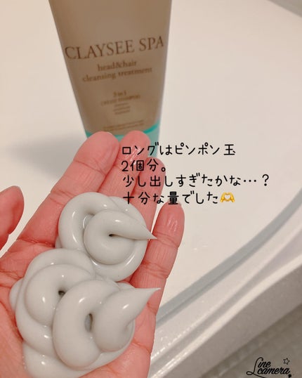 ヘッド&ヘアクレンジングトリートメント モイスト/CLAYSEE SPA/市販シャンプーを使ったクチコミ(4枚目)