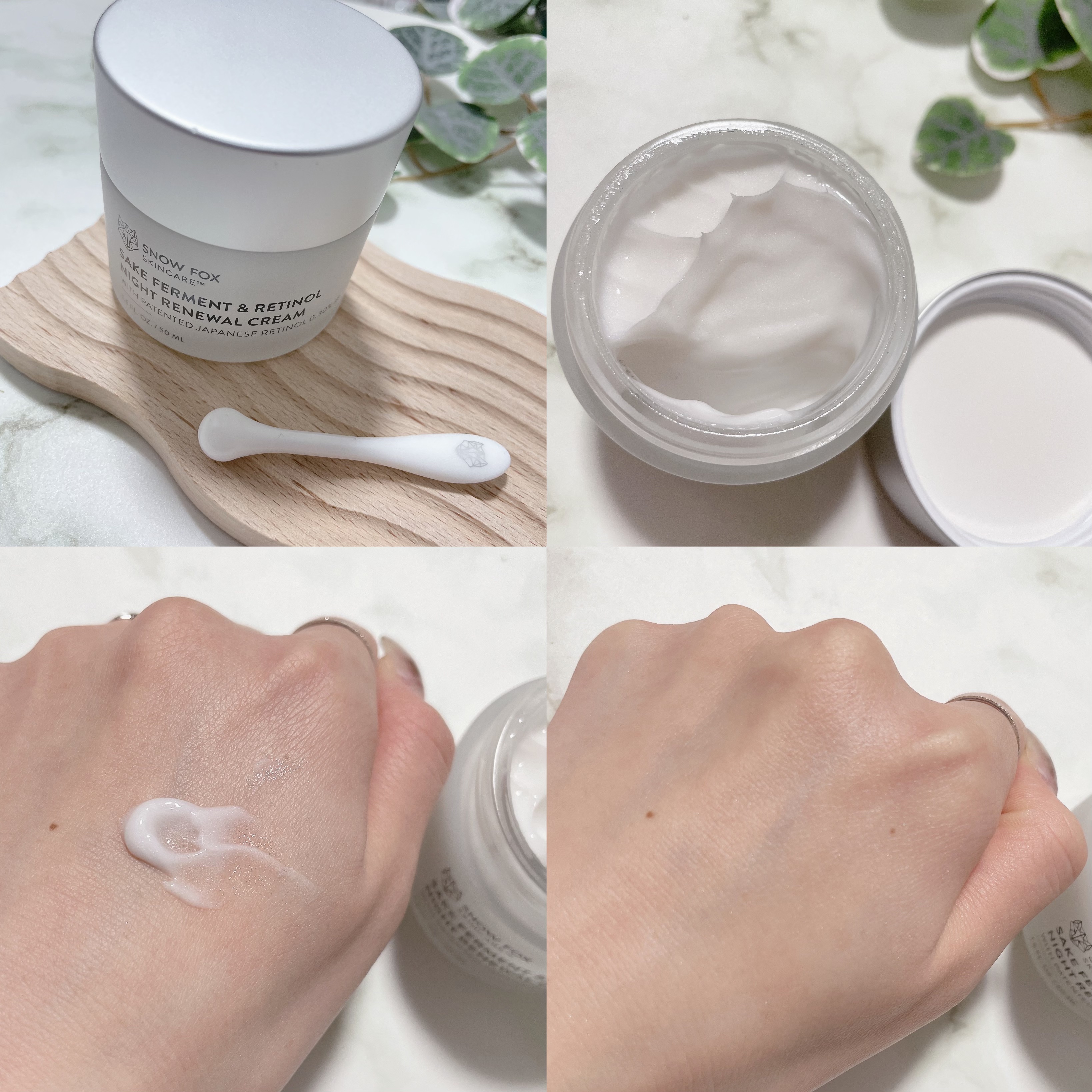 SAKE ナイトクリーム/SNOW FOX SKINCARE/フェイスクリームを使ったクチコミ（2枚目）