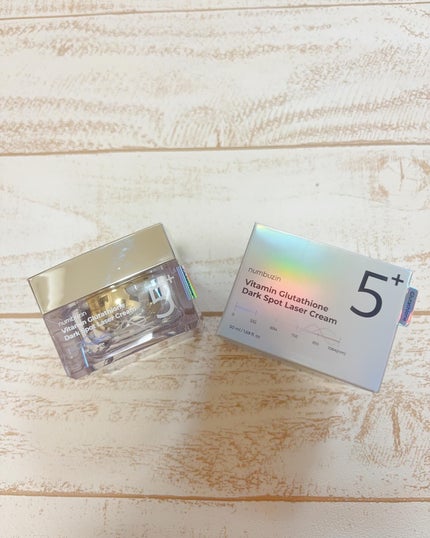 5番 白玉グルタチオンCメラゼロクリーム/numbuzin/フェイスクリームを使ったクチコミ(1枚目)