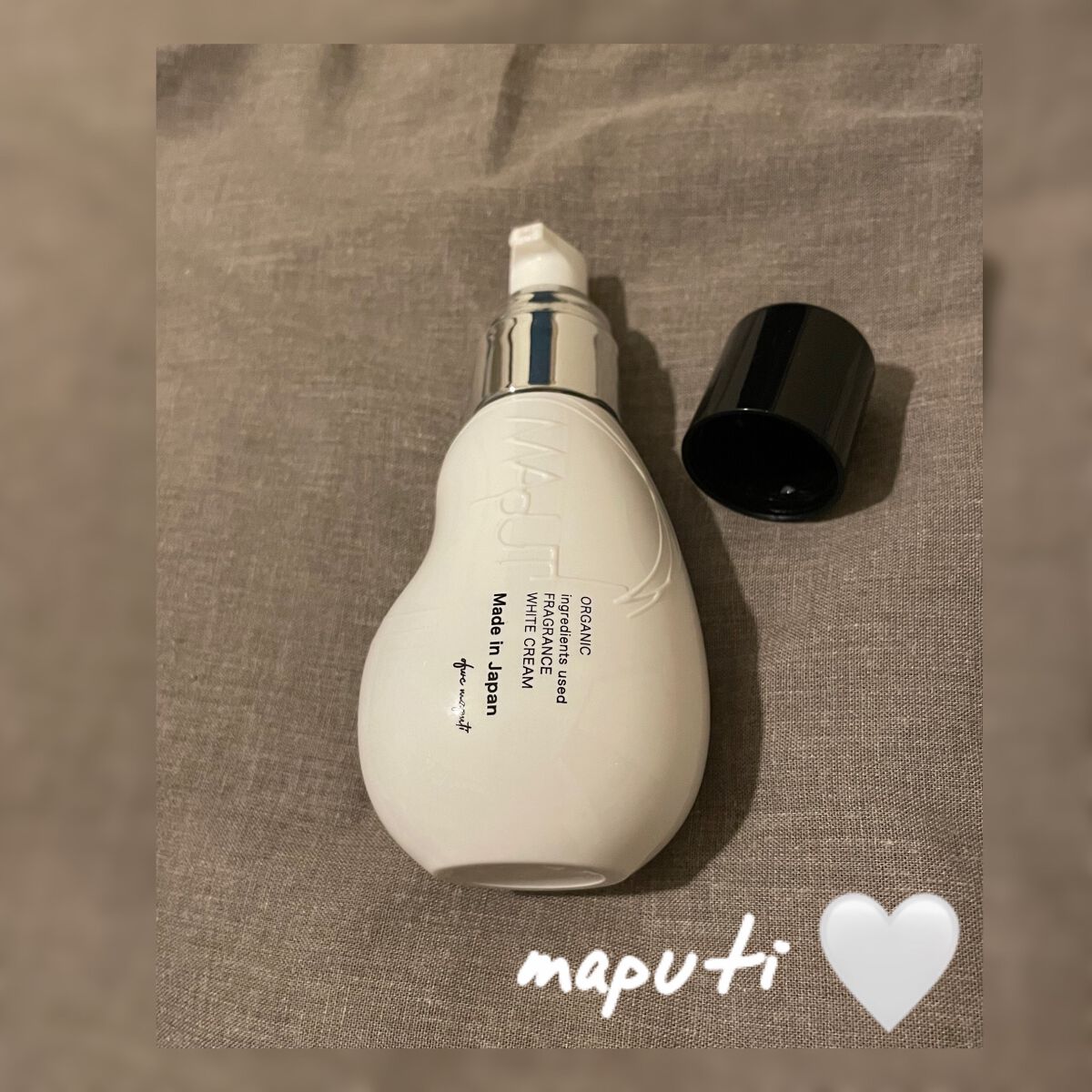 オーガニックフレグランスホワイトクリーム/MAPUTI/デリケートゾーンケアを使ったクチコミ（1枚目）