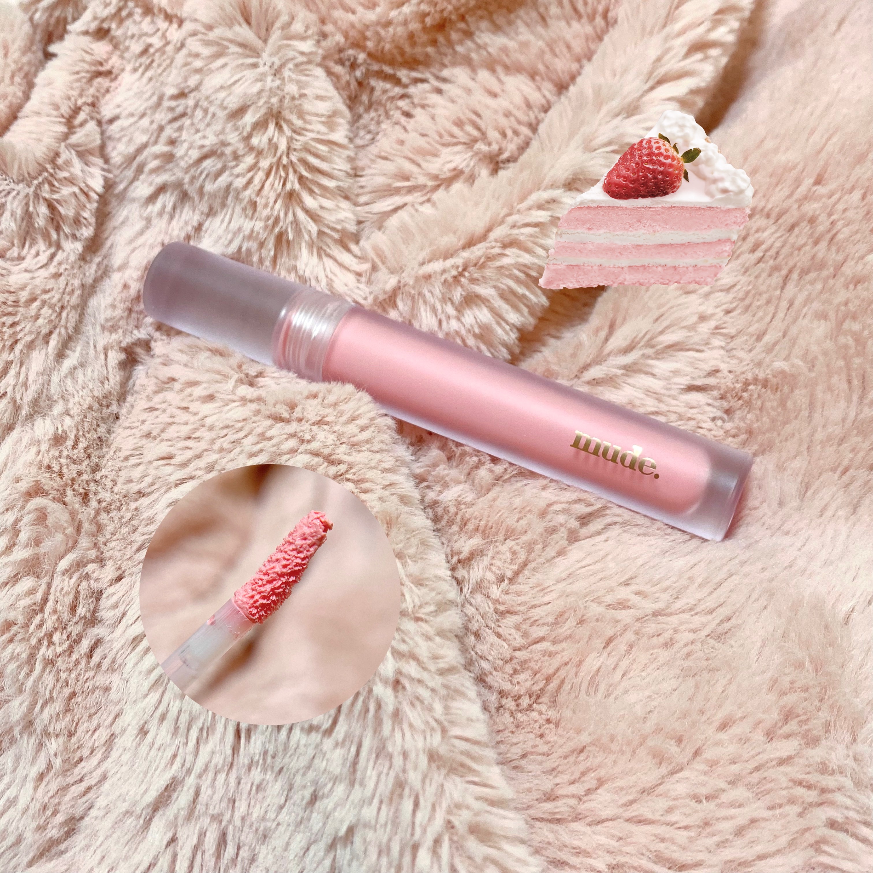 ソフトブラーティント/mude./リップティントを使ったクチコミ（2枚目）