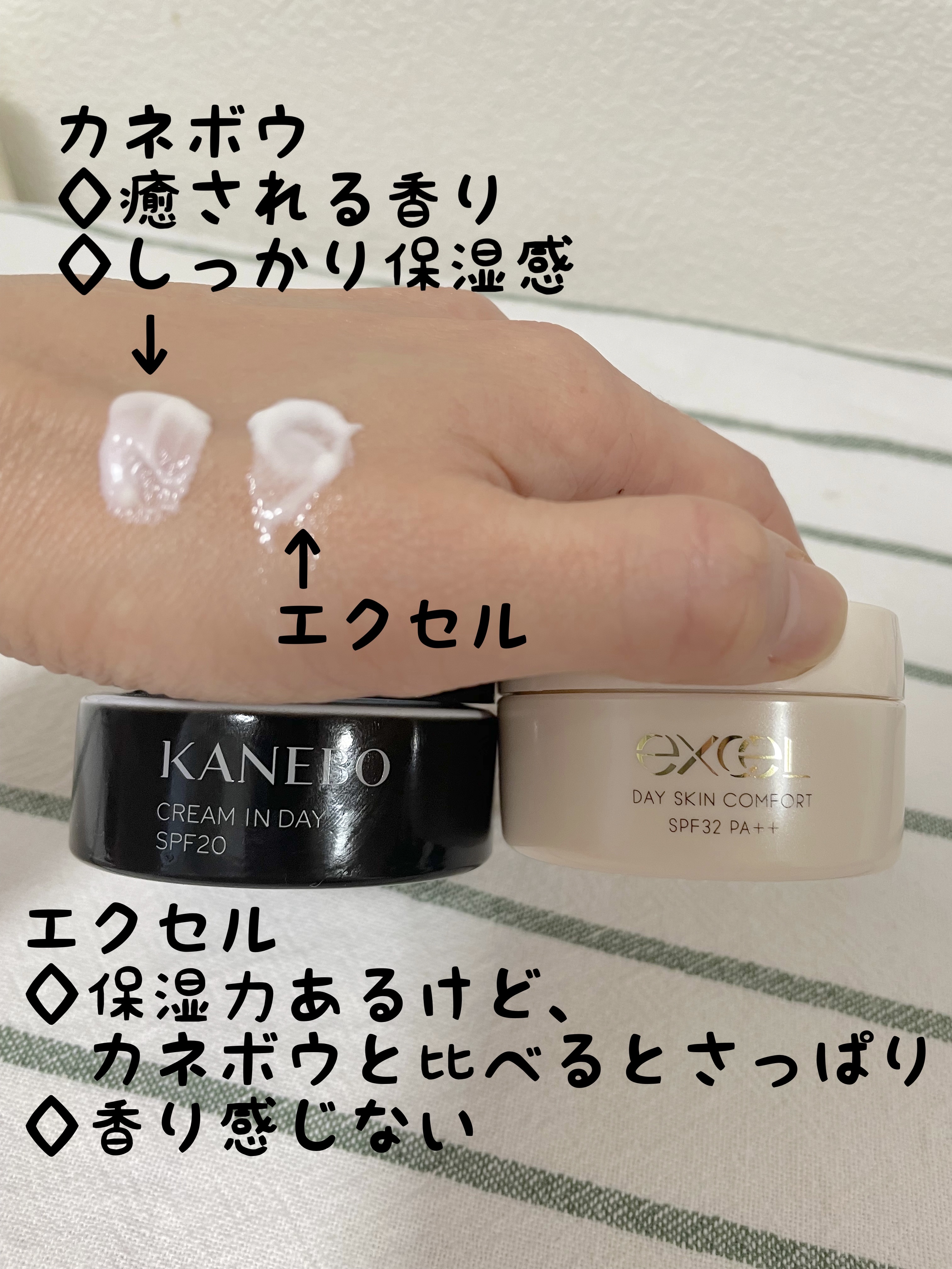 デイスキンコンフォート/excel/フェイスクリームを使ったクチコミ（2枚目）