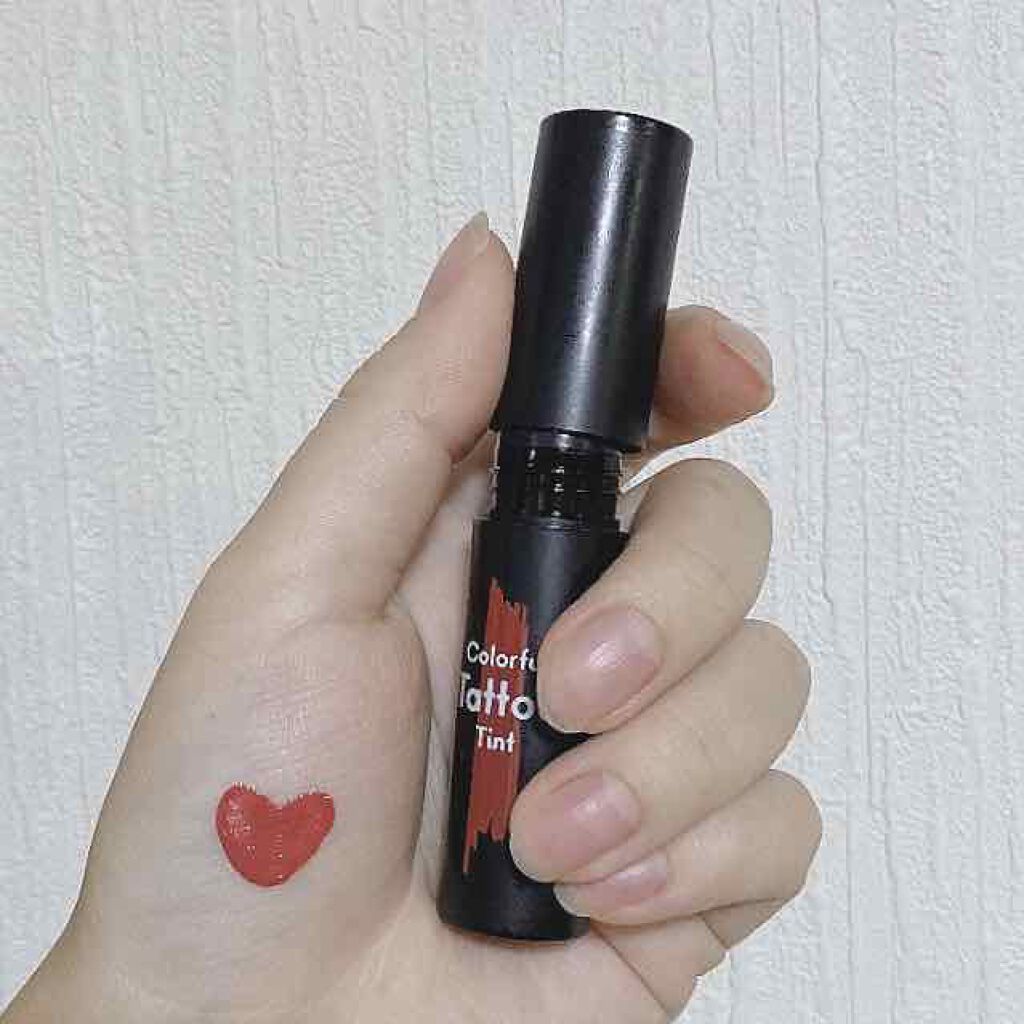 カラフルタトゥーティント/ETUDE/口紅を使ったクチコミ（2枚目）