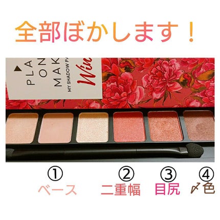 マイシャドウパレット/play on make/アイシャドウパレットを使ったクチコミ(3枚目)