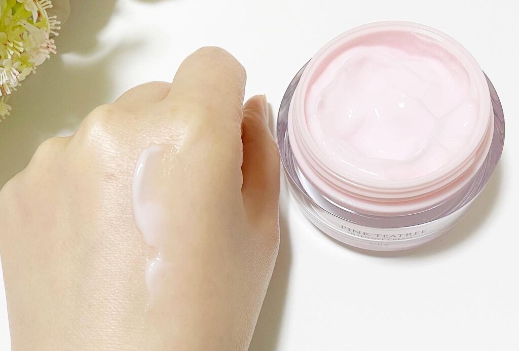 ピンクティーツリークリーム/APLIN/フェイスクリームを使ったクチコミ（3枚目）