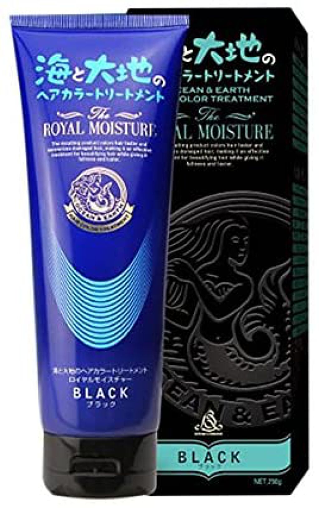 海と大地のヘアカラートリートメントロイヤルモイスチャー ブラック