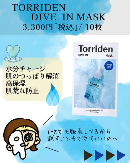 トリデン ダイブインマスクパック/Torriden/シートマスク・パックを使ったクチコミ(2枚目)