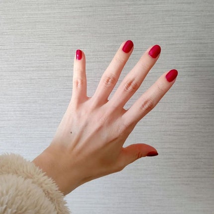 カラフルネイルズ N02 シックボルドー/キャンメイク/マニキュアを使ったクチコミ(3枚目)