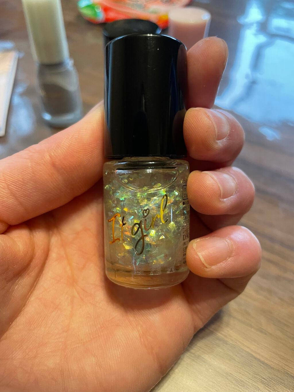 ITGグリッターネイル/DAISO/マニキュアを使ったクチコミ(1枚目)