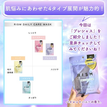 デイリーケアマスク プレシャス/RISM/シートマスク・パックを使ったクチコミ(10枚目)
