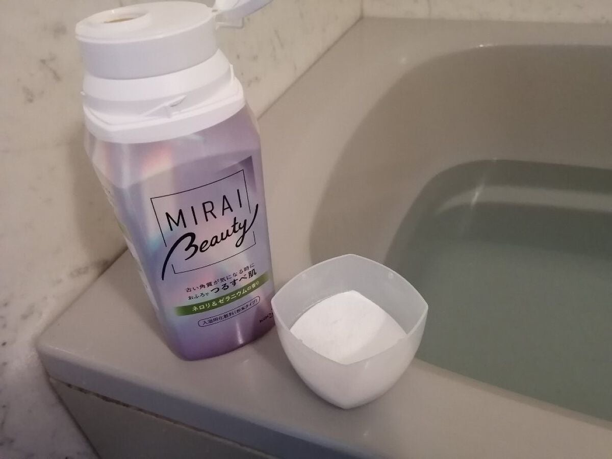 MIRAI beauty バスパウダー/花王/炭酸系入浴剤を使ったクチコミ(3枚目)