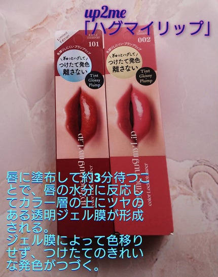 アップトゥーミー ハグマイリップ カラーロックプランパー/up2me/リッププランパーを使ったクチコミ(1枚目)