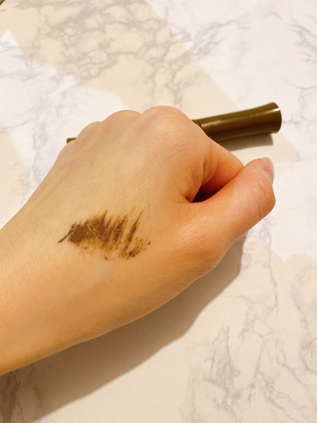 愛ラッシュマスカラR 01 アイドルブラウン 【旧】/b idol/マスカラを使ったクチコミ（3枚目）