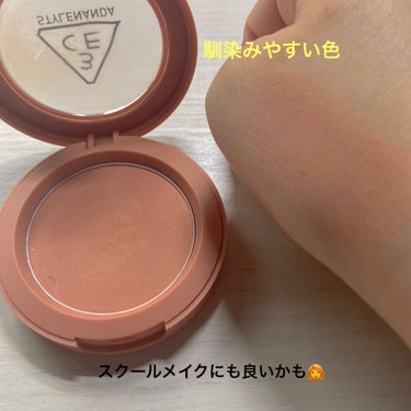 3CE MOOD RECIPE FACE BLUSH /3CE/パウダーチークを使ったクチコミ（2枚目）