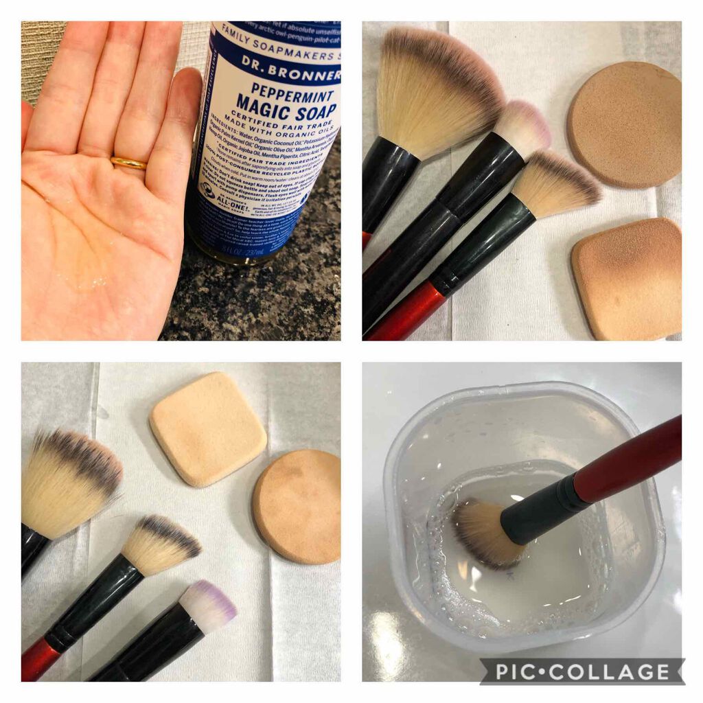 マジックソープ ペパーミント/ドクターブロナー/ボディソープを使ったクチコミ(4枚目)