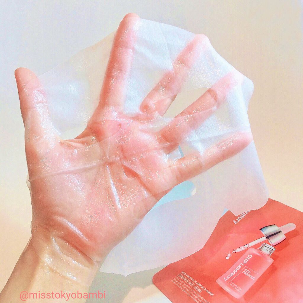 Red Propolis Ampule Mask/CNP Laboratory/シートマスク・パックを使ったクチコミ（3枚目）