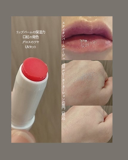 ステイオンバームルージュ(ティントタイプ)/キャンメイク/リップティントを使ったクチコミ(2枚目)