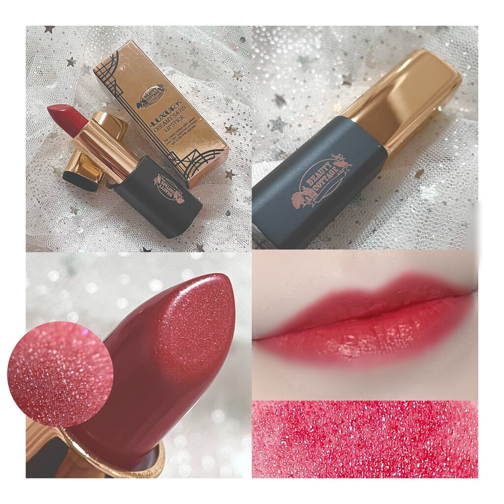 LUXURY VELVET MATTE LIPSTICK/Beauty Cottage/口紅を使ったクチコミ（2枚目）