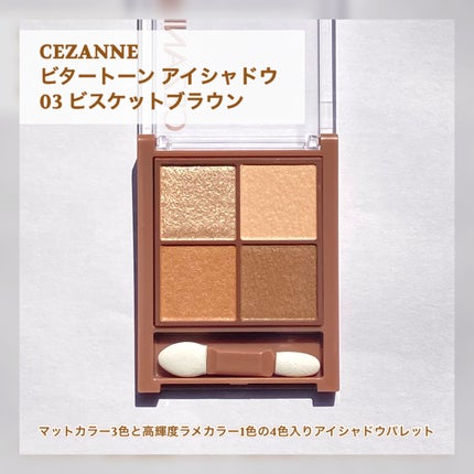 ビタートーンアイシャドウ/CEZANNE/パウダーアイシャドウを使ったクチコミ(2枚目)