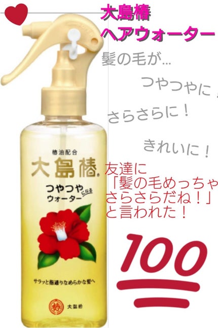 ヘアウォーター/大島椿/プレスタイリング・寝ぐせ直しを使ったクチコミ(1枚目)