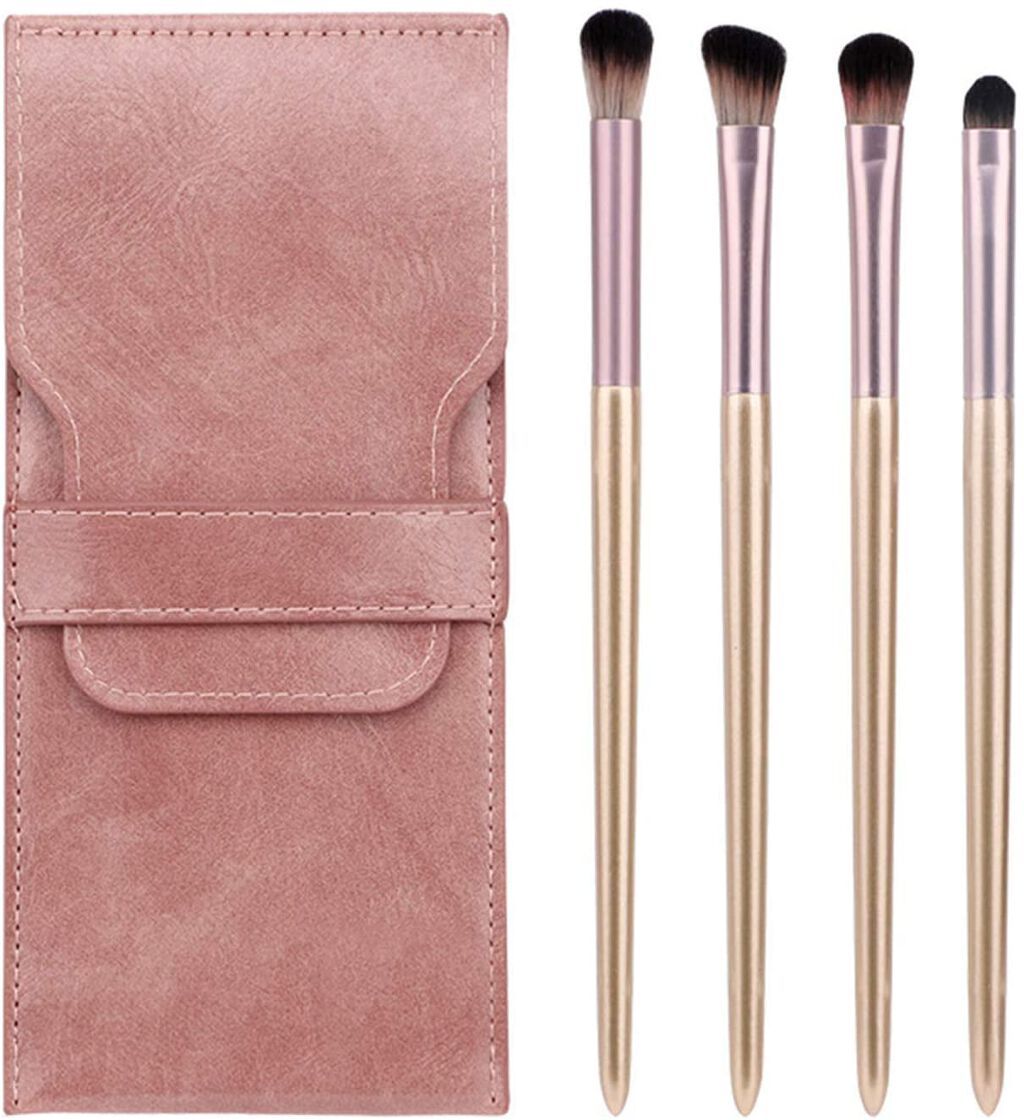 Nayoo Nayoo アイシャドウブラシセット メイクブラシ  4本セット 収納ポーチ付き