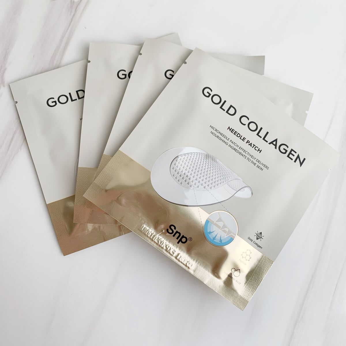 ゴールドコラーゲンニードルパッチ/SNP/アイケア・アイクリームを使ったクチコミ（2枚目）