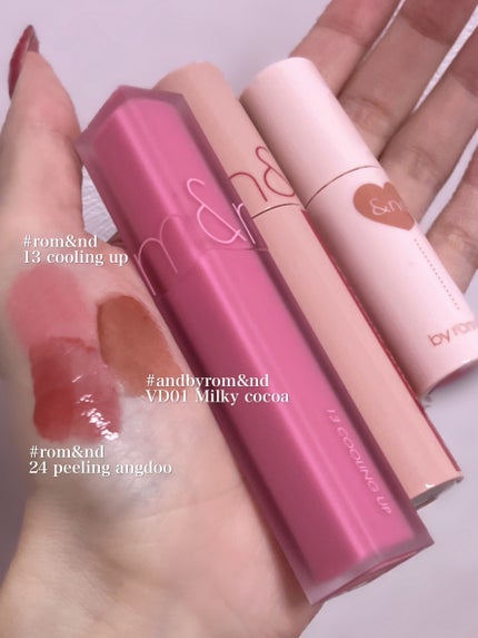 ジューシーラスティングティント/rom&nd/リップティントを使ったクチコミ(4枚目)