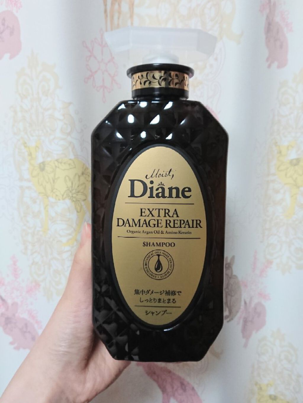 パーフェクトビューティ モイストダイアン エクストラダメージリペア シャンプー/トリートメント シャンプー450ml	/ダイアン/市販シャンプーを使ったクチコミ（1枚目）