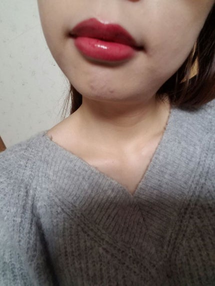 ジューシーラスティングティント/rom&nd/リップティントを使ったクチコミ(4枚目)