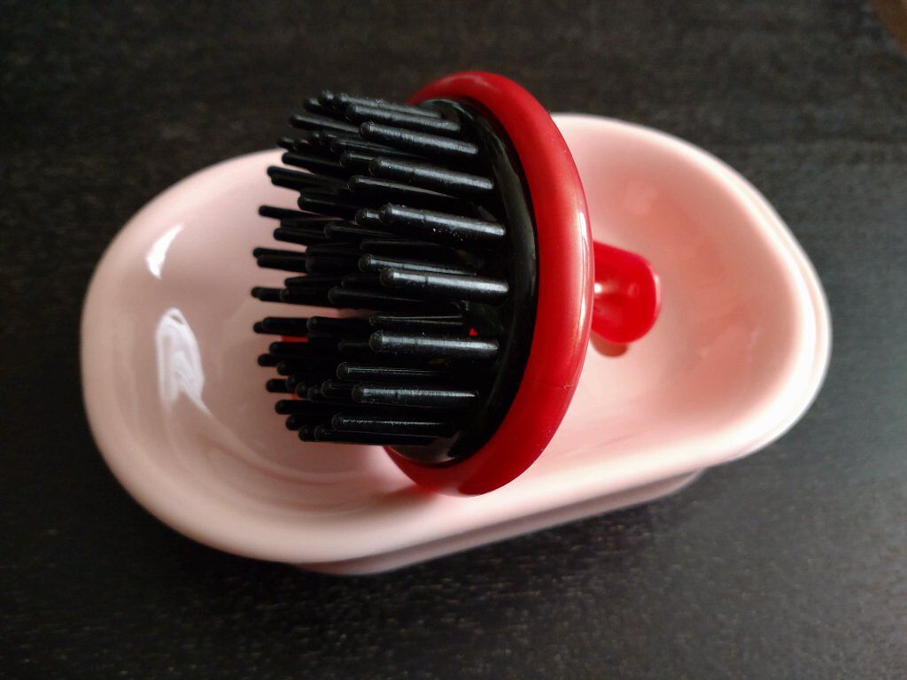 椿 シャンプーブラシ/DAISO/スカルプブラシを使ったクチコミ（1枚目）