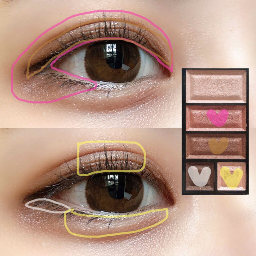 ショコラスウィート アイズ MO 015/リンメル ロンドン/アイシャドウパレットを使ったクチコミ（2枚目）