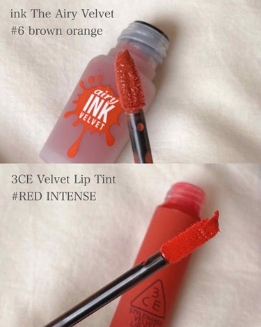 3CE VELVET LIP TINT/3CE/口紅を使ったクチコミ（2枚目）