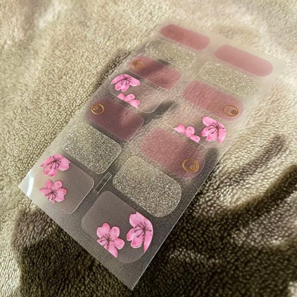 ネイルシール/Qoo10/ネイルシールを使ったクチコミ(1枚目)