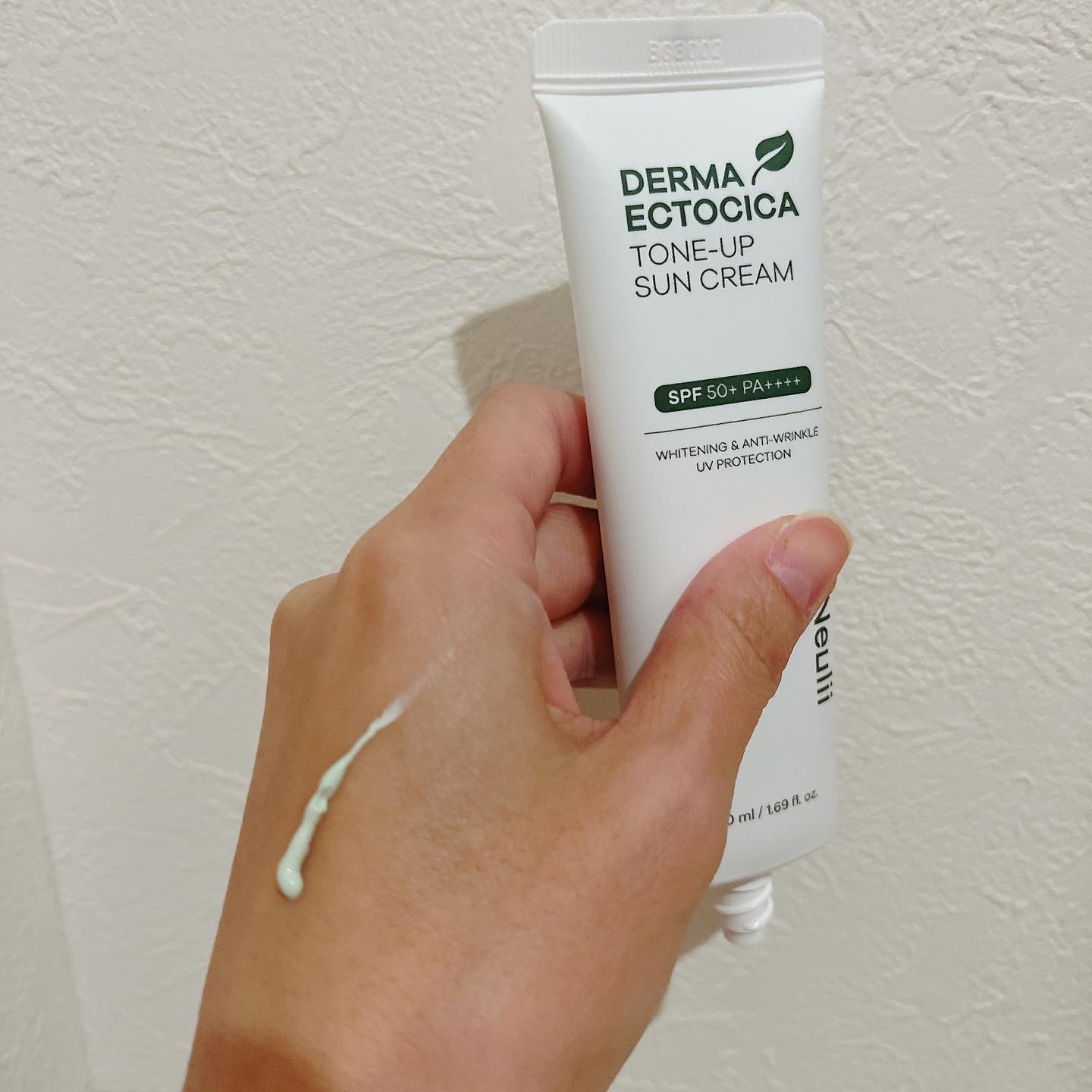 ダーマエクトシカトーンアップサンクリーム/Neulii/日焼け止めクリームを使ったクチコミ（2枚目）