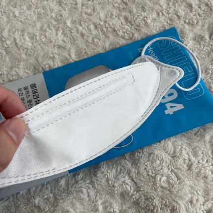 生活中 黄砂&防疫マスク KF94/Qoo10/マスクを使ったクチコミ(5枚目)