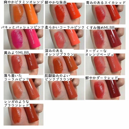 ジューシーラスティングティント/rom&nd/リップティントを使ったクチコミ(3枚目)