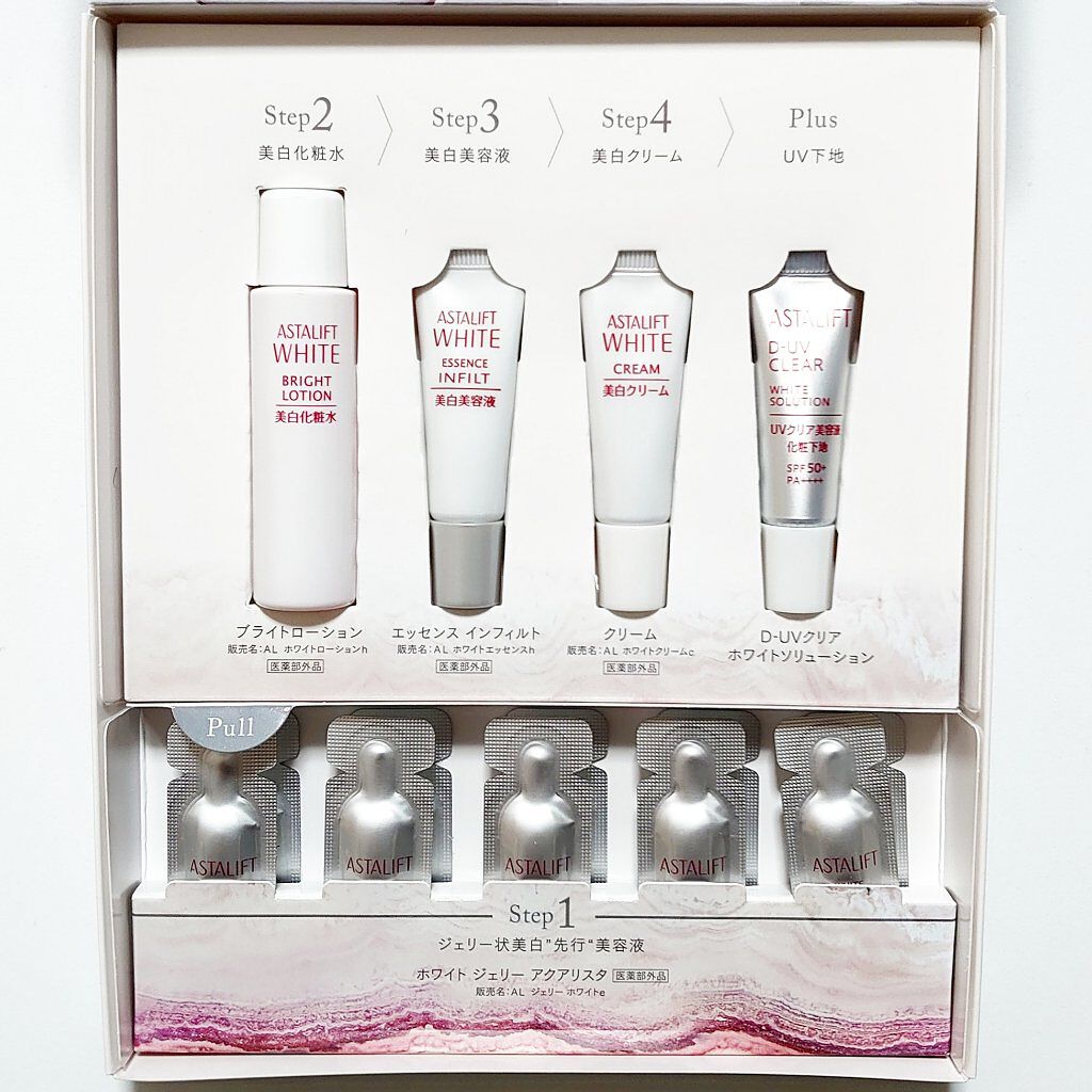 アスタリフト 美白/UVケアトライアルキット/アスタリフト/トライアルキットを使ったクチコミ（1枚目）