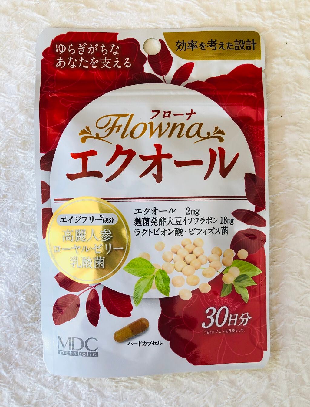 フローナ エクオール /メタボリック/健康サプリメントを使ったクチコミ(1枚目)