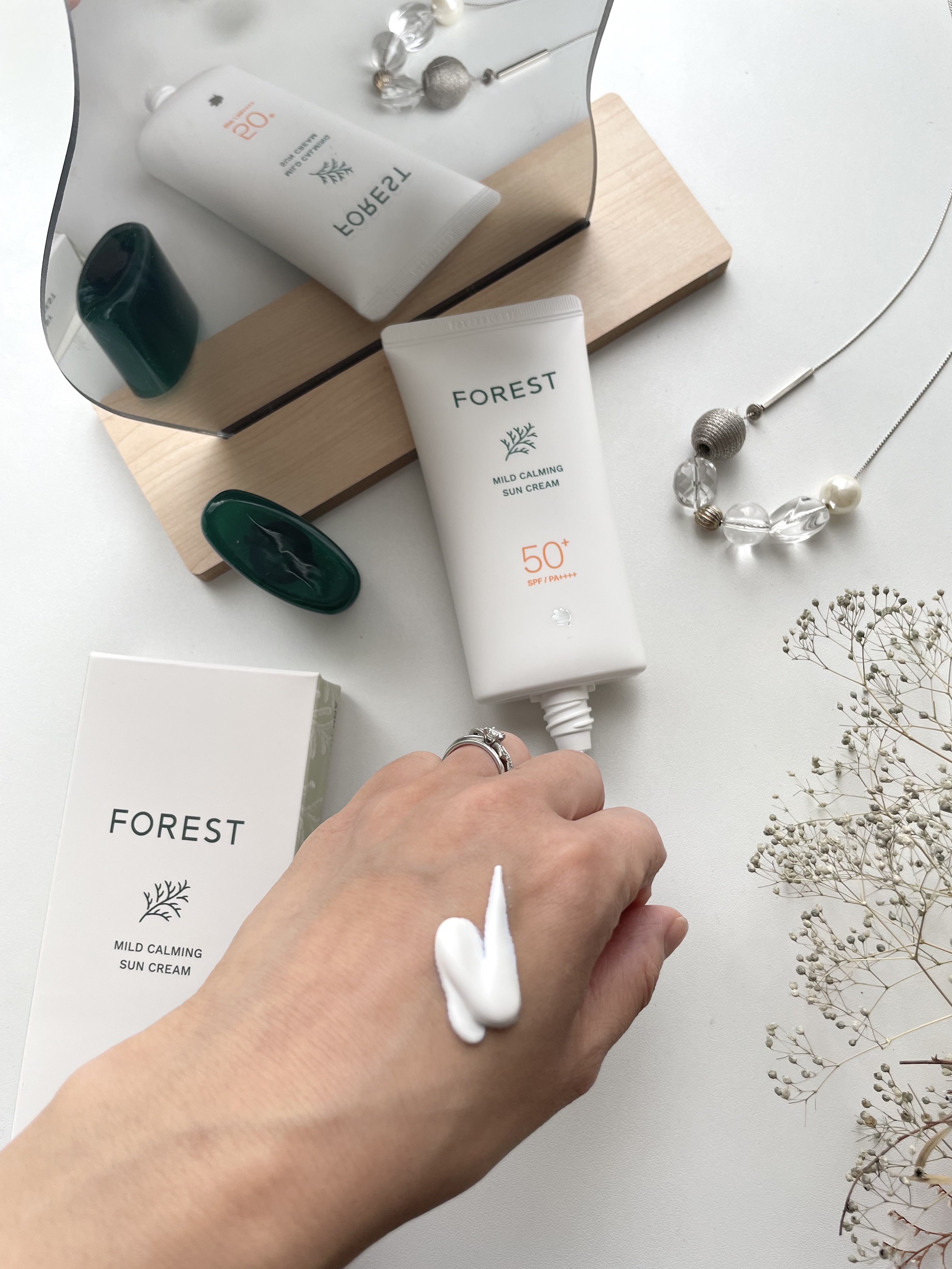 フォレスト マイルドカーミングサンクリーム/FoRest by Greenfinger/日焼け止めクリームを使ったクチコミ（2枚目）