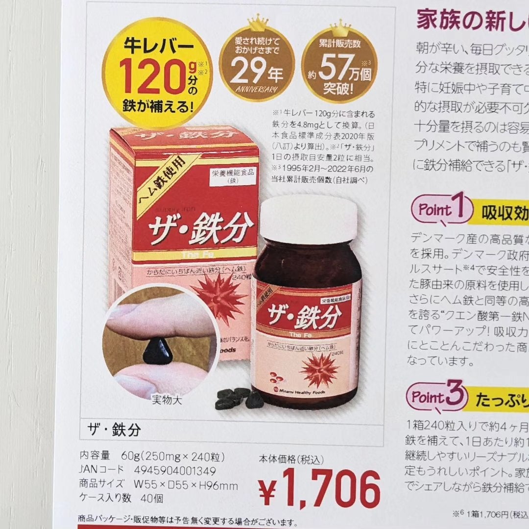 ザ・鉄分/ミナミヘルシーフーズ/健康サプリメントを使ったクチコミ(4枚目)